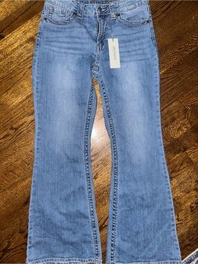 Just USA Light Blue Western Mid Rise Bootcut Jeans - NWT 28/6